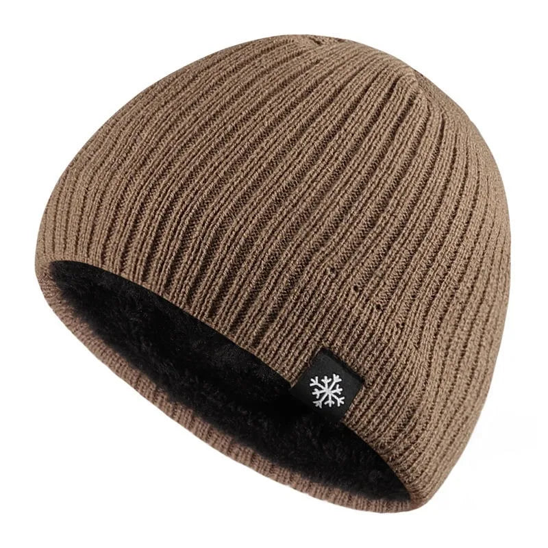 Fleece Thick Knitted Thermal Blend Hat