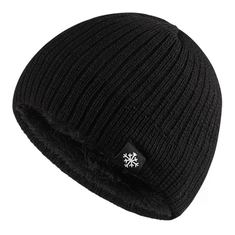 Fleece Thick Knitted Thermal Blend Hat
