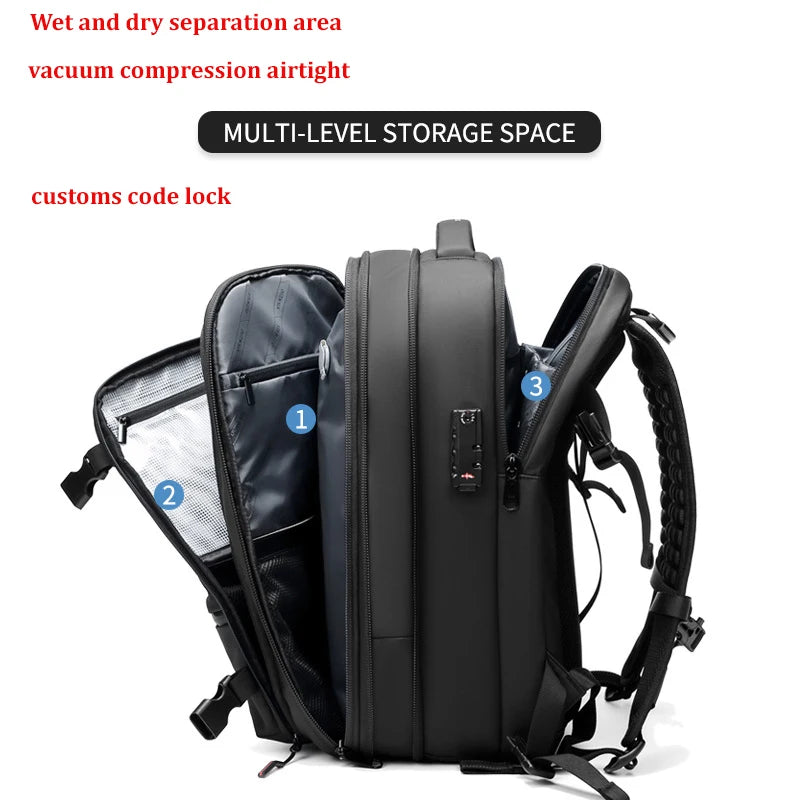 US SHIPPING - Travel Backpack Vacuum Compression Large Capacity