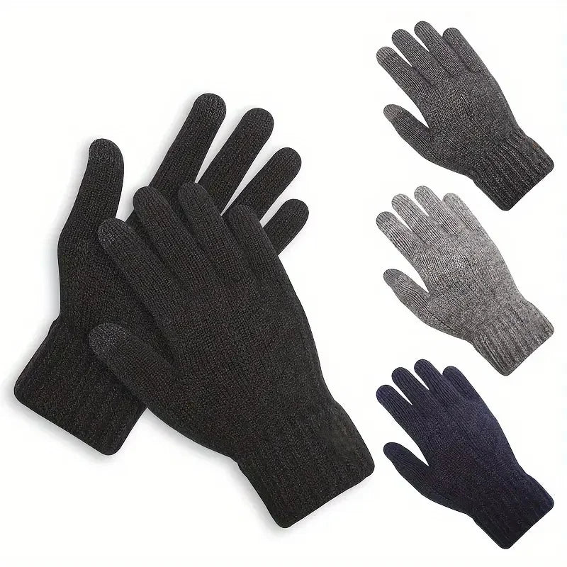 Winter Warm Unisex Knit Finger Gloves