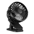 Mini Fan Rechargeable 720° Rotating Hanging Clip Fan with Nightlight