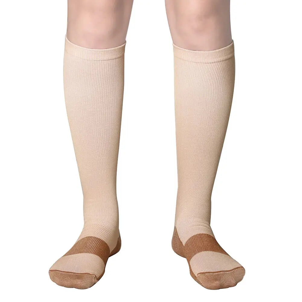 S-XXL Compression Socks Men Women Flight Travel Elastic Tube Nurse Edema Pregnant Varicose Veins Hiking Running Marathon Socks