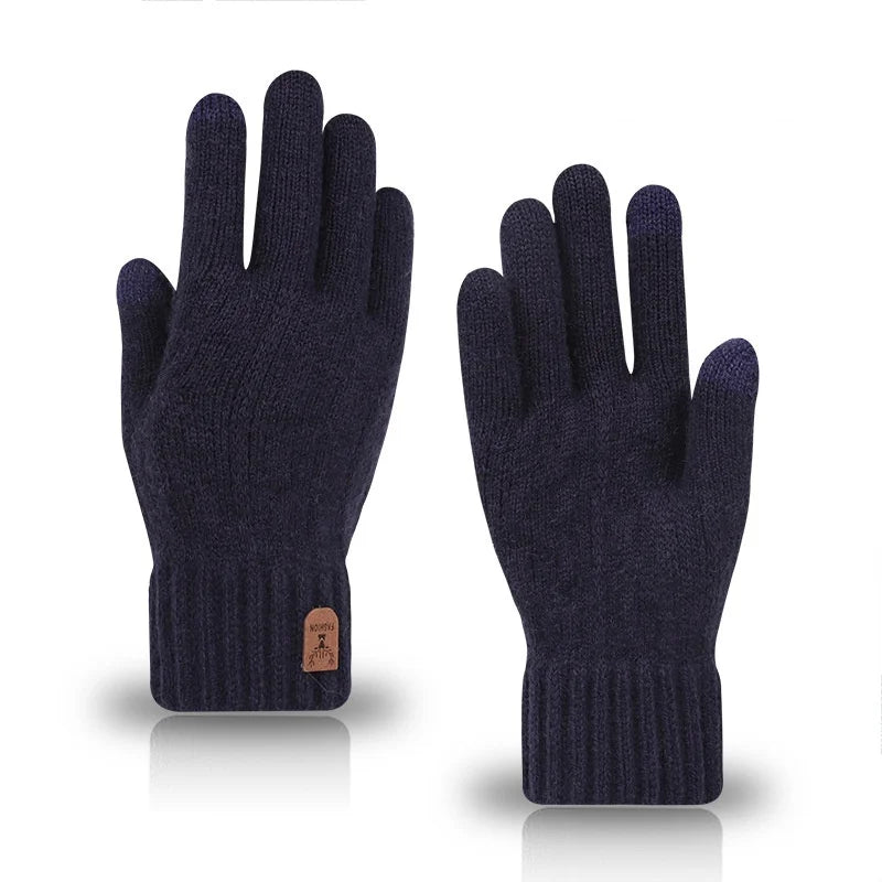 Winter Warm Unisex Knit Finger Gloves