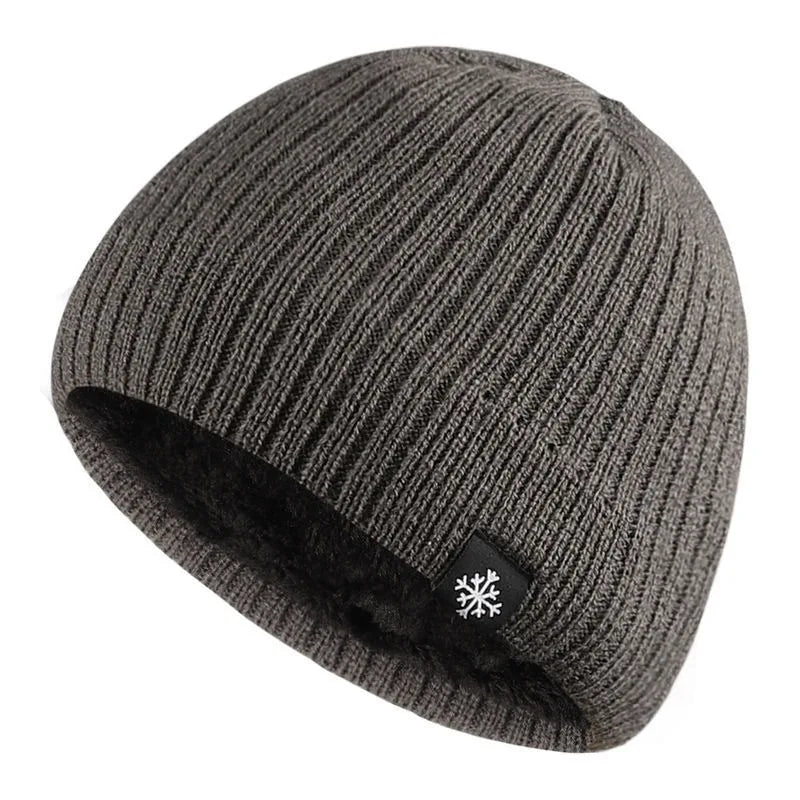 Fleece Thick Knitted Thermal Blend Hat