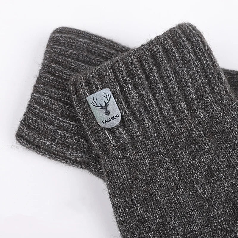Winter Warm Unisex Knit Finger Gloves