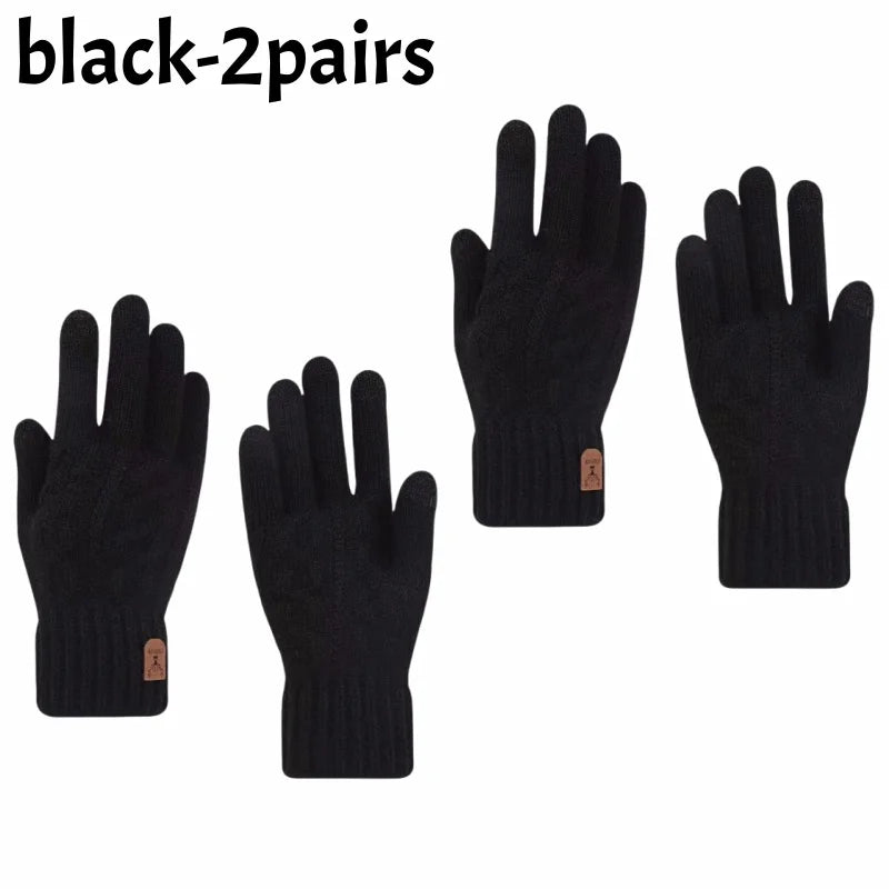 Winter Warm Unisex Knit Finger Gloves