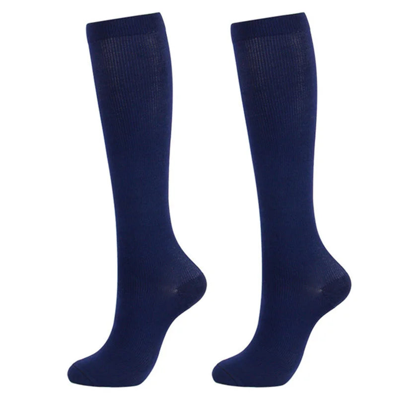 S-XXL Compression Socks Men Women Flight Travel Elastic Tube Nurse Edema Pregnant Varicose Veins Hiking Running Marathon Socks