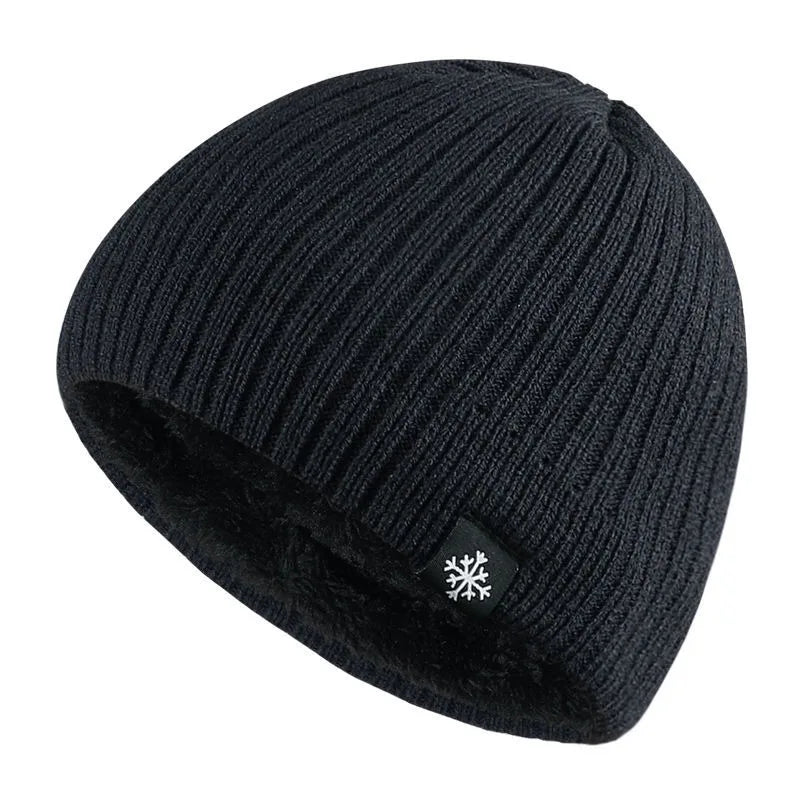 Fleece Thick Knitted Thermal Blend Hat