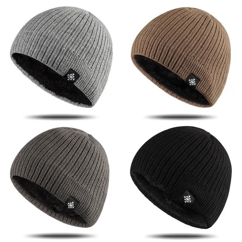 Fleece Thick Knitted Thermal Blend Hat