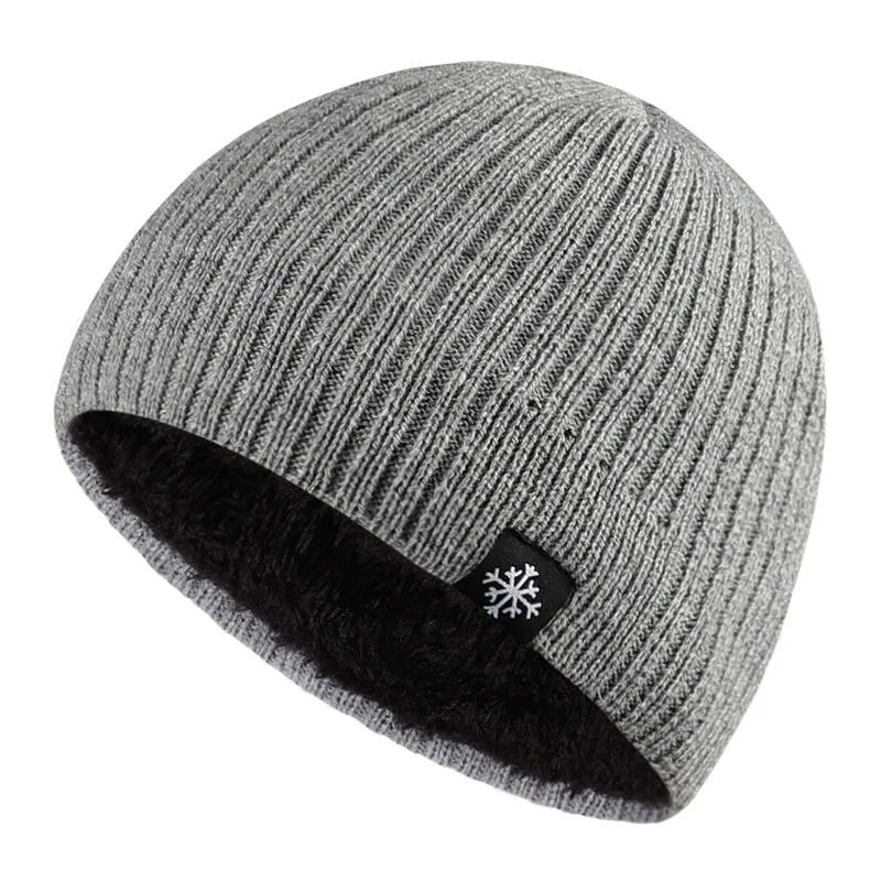 Fleece Thick Knitted Thermal Blend Hat