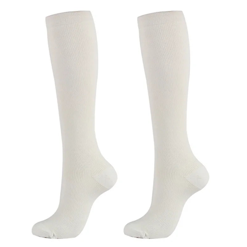 S-XXL Compression Socks Men Women Flight Travel Elastic Tube Nurse Edema Pregnant Varicose Veins Hiking Running Marathon Socks
