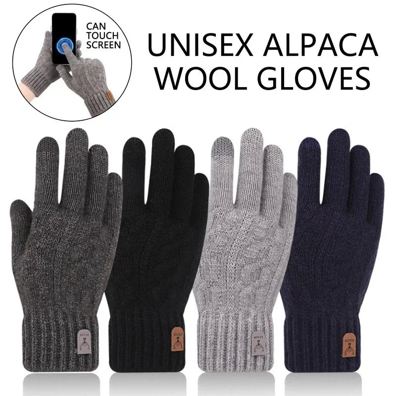 Winter Warm Unisex Knit Finger Gloves